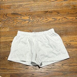 Women's Athletic Shorts - Light Gray Comfort Fit